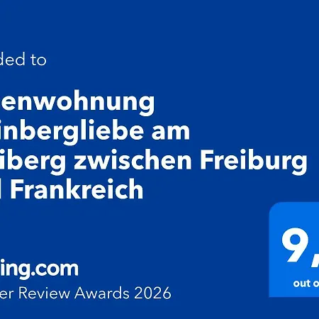 Weinbergliebe Am Tuniberg Zwischen Freiburg Und Frankreich Apartamento